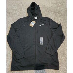 Nike Pro Dri-Fit Training Full Zip Hoodie Jacket Black Mens Medium CZ6376-010